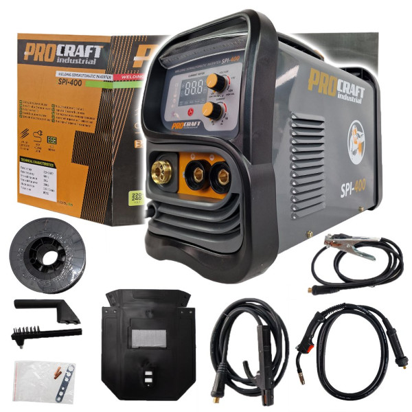 Procraft SPI-400 svařovací poloautomatický invertor (CO2) MIG/MAG, MMA  (20-200A) (2)