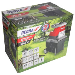 Válcový drtič větví Dedra DED8682, 2800W (6)