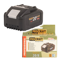 Procraft Baterie akumulátorová 20V Li-ion, 8000mAh Procraft 20/8 AKCE