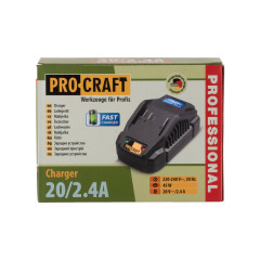 Nabíječka pro 20V Li-ion baterie Procraft 20/2.4А Fast Charge (1)