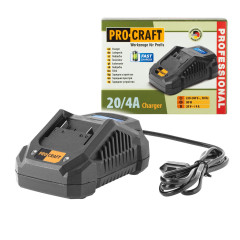 Nabíječka pro 20V Li-ion baterie Procraft 20/4А Fast Charge (6)